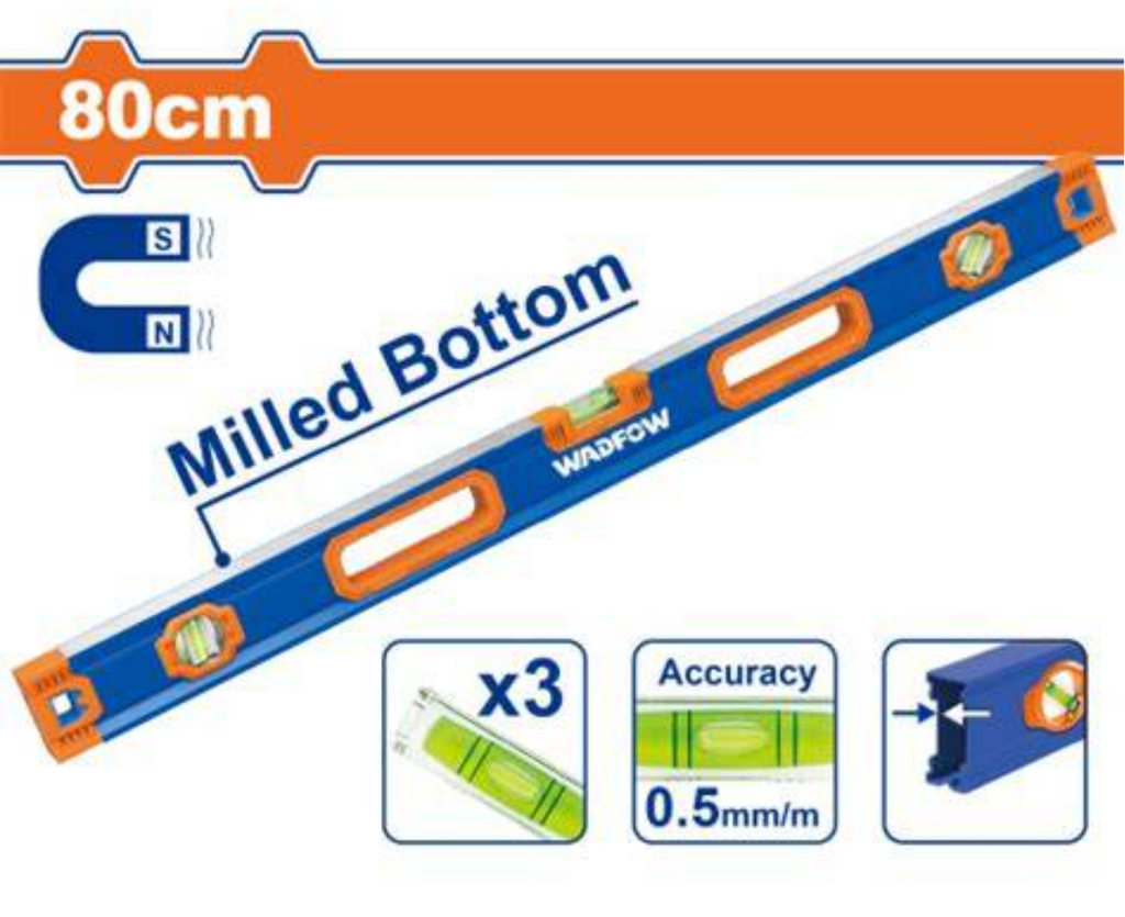 WSL3G80 SPIRIT LEVEL 80CM