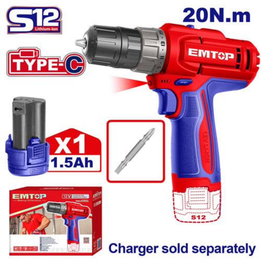 ECDL122061 CORDLESS DRILL 20