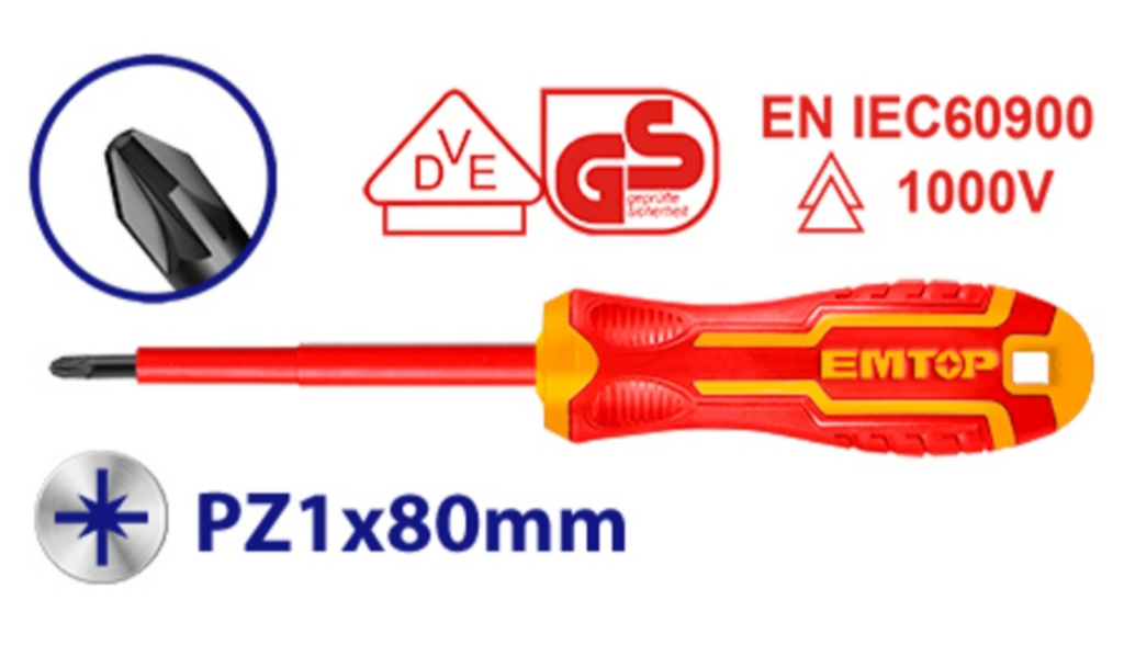 ESDRJPZ180 INSULATED SCREWDRIVER