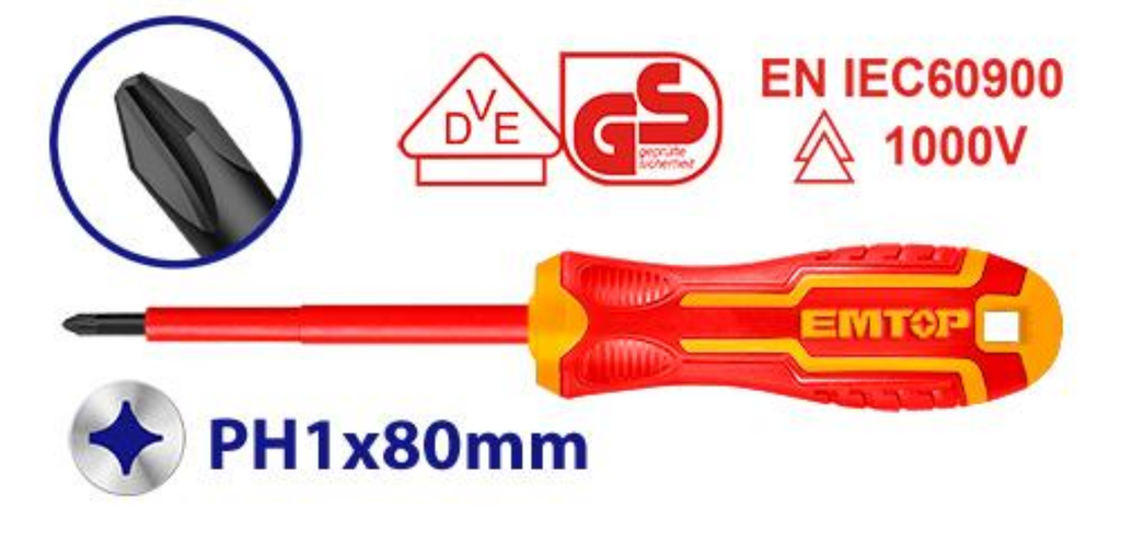ESDRJPH180 INSULATED SCREWDRIVER