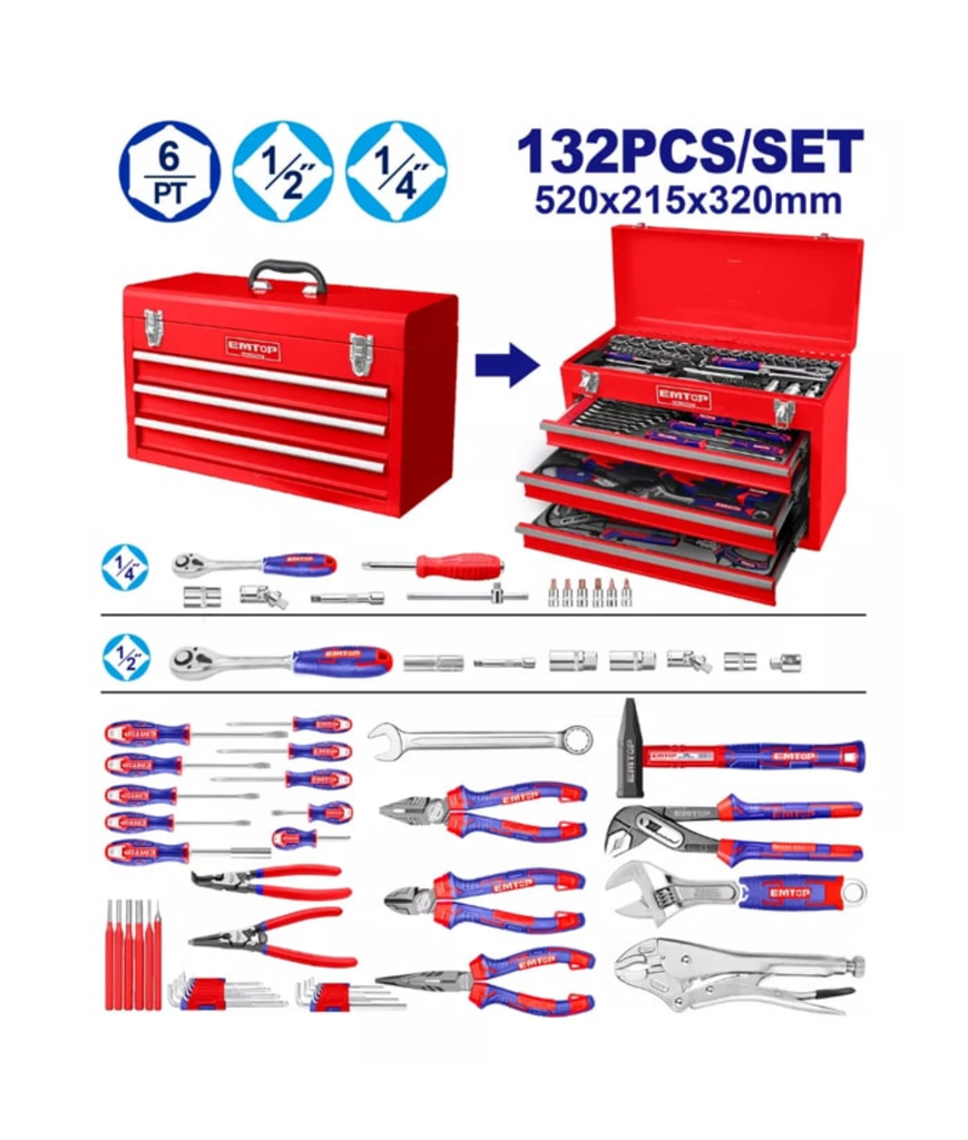 EHTS01321 132PC TOOL CHEST SET