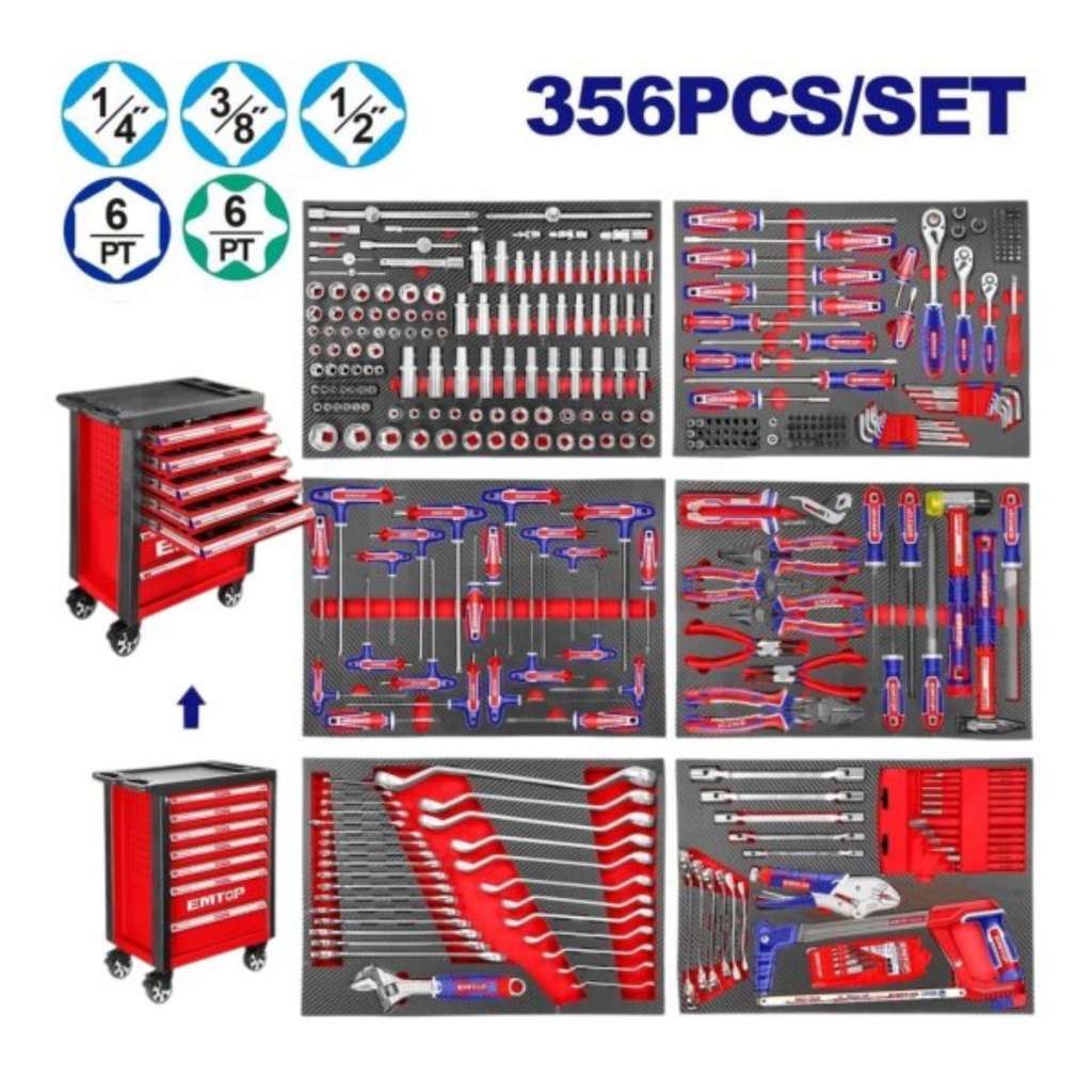 EHTS03561 356PC TOOL CHEST SET