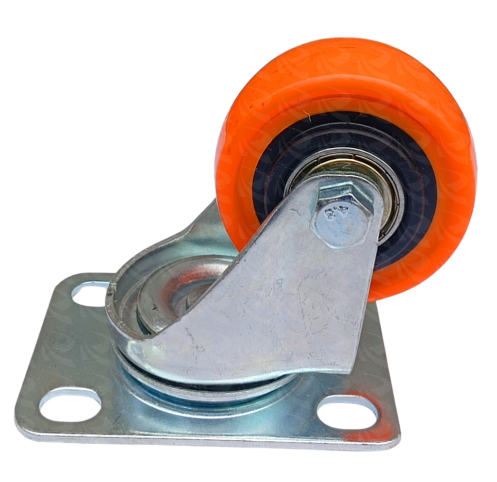 ORANGE PVC SWIVEL CASTER 9635 2