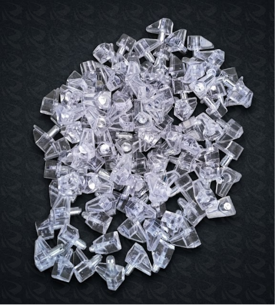 PLASTIC BRACKET 16X11 8558 CLEAR