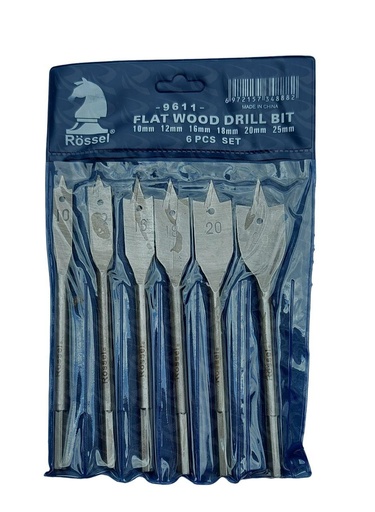 [003656] 6PCS PER SET FLAT WOOD DRILL BIT SET