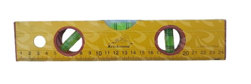 [000110] ALUMINIUM LEVEL YELLOW (8")