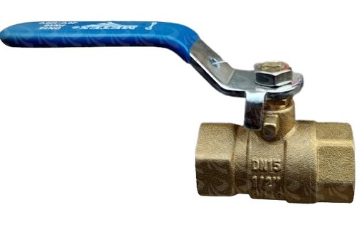 [000164] BALL COCK BRASS METEX (1/2")