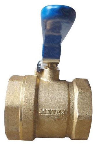 [000167] BALL COCK BRASS METEX (3")