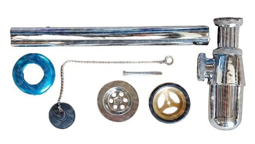 [000263] BOTTLE TRAP CHROME (1 1/4")