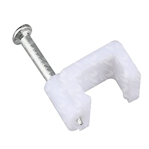[000312] CABLE CLIP WITH NAIL SQUARE (6MM)