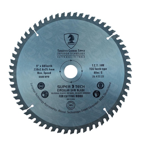 [000423] CIRCULAR SAW BLADE TCG (9"X60T)