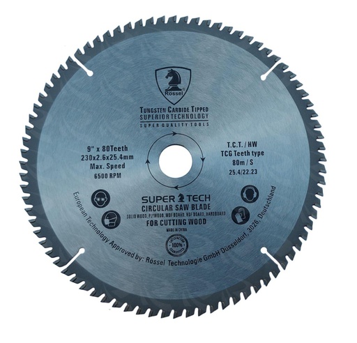 [000424] CIRCULAR SAW BLADE TCG (9"X80T)