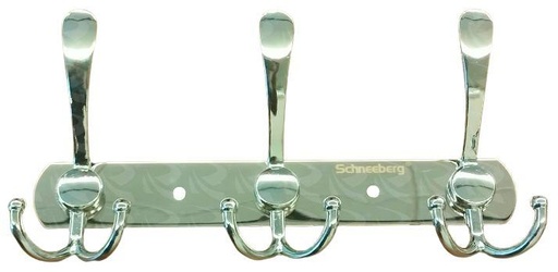 [000455] COAT HOOKS SCHNEEBERG (3HOOK)