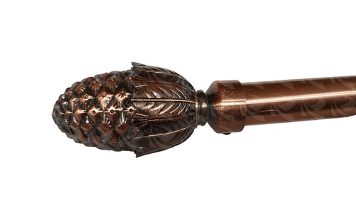 [000548] CURTAIN RODS 2M AC PINEAPPLE HEAD (3/4" 1")