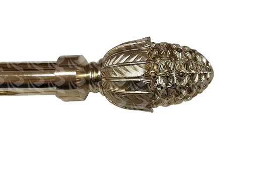 [000554] CURTAIN RODS 2M GP PINEAPPLE HEAD (3/4" 1")