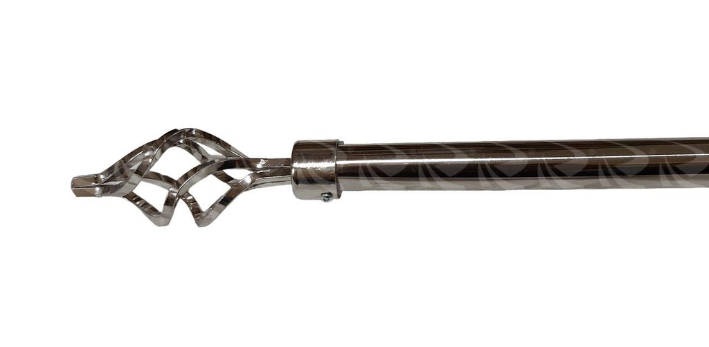 CURTAIN RODS 2M NP TWISTED HEAD