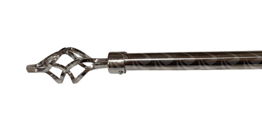 [000562] CURTAIN RODS 2M NP TWISTED HEAD (3/4" 1")