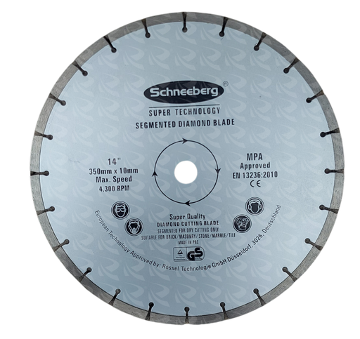 [000668] DIAMOND CUTTING BLADE 10 SCNBR (14")