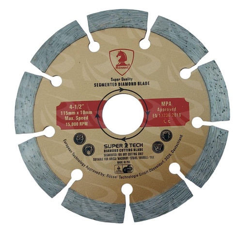 [000673] DIAMOND CUTTING BLADE 10 ROSSL (4.5")