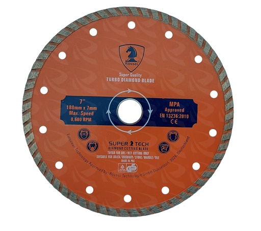 [000683] DIAMOND CUTTING BLADE TURBO 7 ROSSL (7')