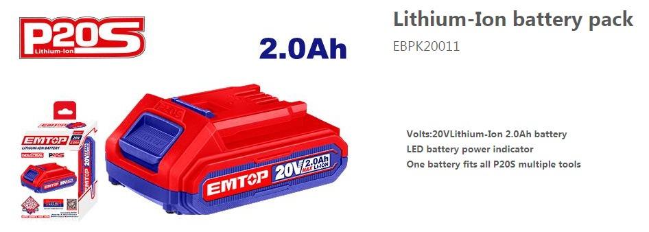 EBPK20011 BATTERY PACK 20V 