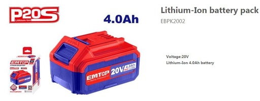 [000796] EBPK2002 BATTERY PACK 20V 