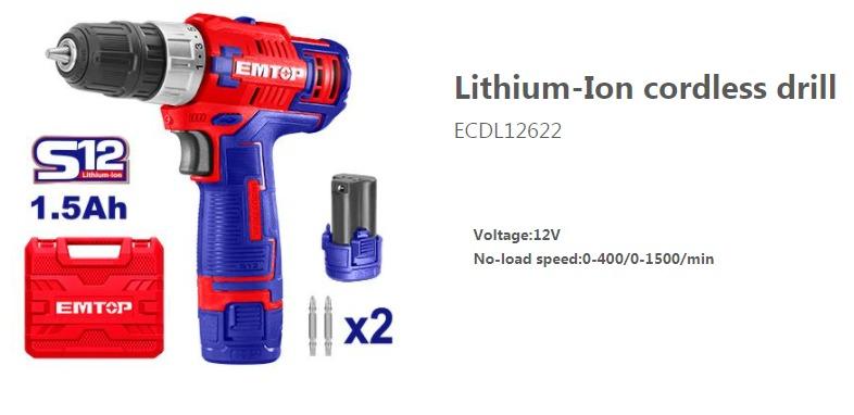 ECDL12622 CORDLESS DRILL 