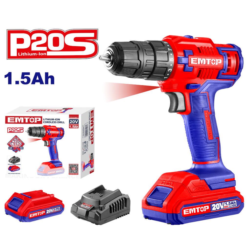 ECDL620011 CORDLESS DRILL 20V