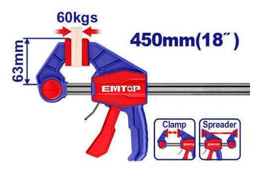 [000818] ECLPQ60301 QUICK BAR CLAMP 18IN 