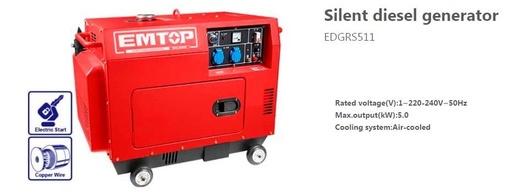 [000835] EDGRS511 SILENT GENERATOR 