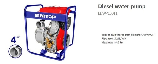 [000847] EDWP10011 DIESEL WATER PUMP 