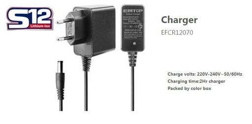 [000857] EFCR12070 CHARGER 220V TO 240V