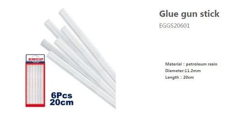[000870] EGGS20601 GLUE GUN STICK 11P2MM 20CM