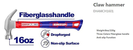 [000880] EHAMCH1601 CLAW HAMMER