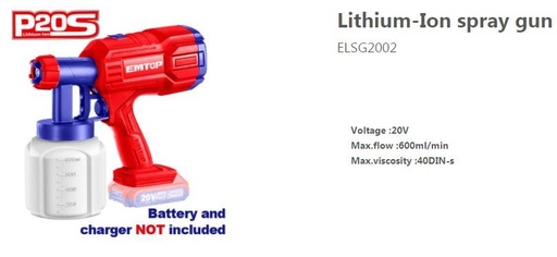 [000941] ELSG2002 SPRAY GUN 20V