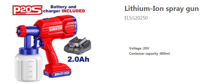 ELSG20250 SPRAYGUN BATTERY FAST CHARGER