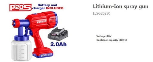 [000942] ELSG20250 SPRAYGUN BATTERY FAST CHARGER