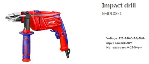[000946] EMDL0851 IMPACT DRILL 