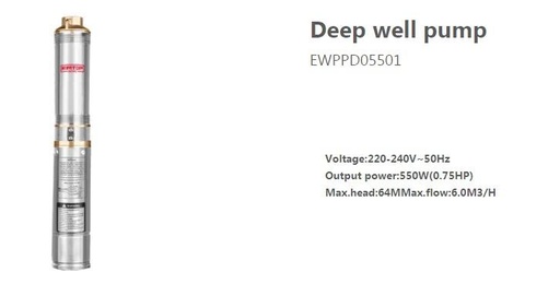 [001058] EWPPD05501 DEEP WELL PUMP 