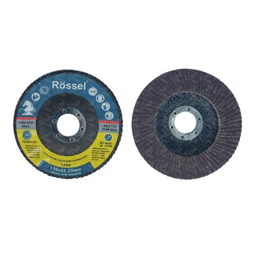[001118] FLAP DISC 4 1S2 INCH ROSSEL (P120)