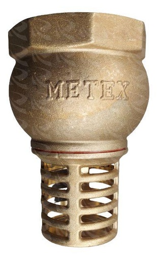 [001185] FOOT VALVE SLOTTED BRASS  (1")