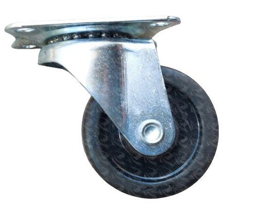 [001201] FURNITURE CASTOR FLAT RUBBER  (40MM)