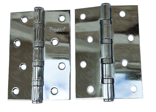 [001431] HINGES CHROME WITH BEARING (4" CHROME)