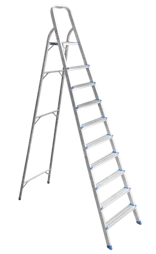 [001654] LADDER A TYPE ALUMINIUM (10 STEP)