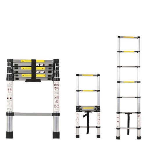 [001677] LADDER TELESCOPIC  (7 STEPS)