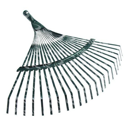 [001680] LEAF RAKE GREEN 22TEETH (METAL)