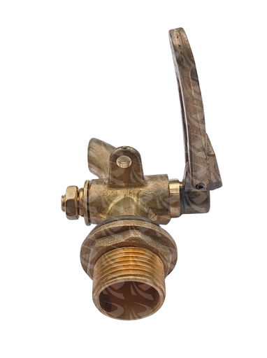 [001702] LOCKABLE COCK HD BRASS 3S4 INCH