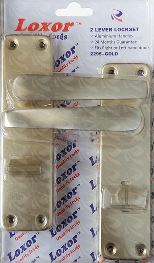 [001739] LOXOR BATHROOM 2LEVER LOCK 
 (229G)
