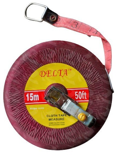 [001855] MEASURE TAPE LINEN DELTA (15M)