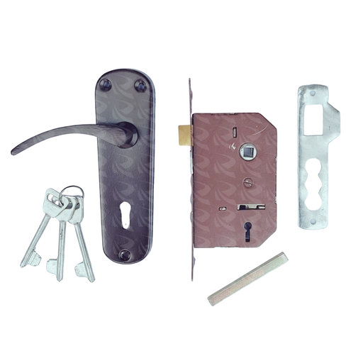 [001866] MECO MORTICE LOCK  (BROWN)